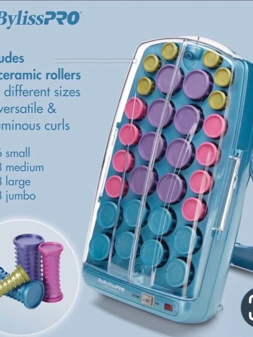 BaBylissPRO Nano Titanium Professional Ionic 30-Roller Hairsetter 30-Roller